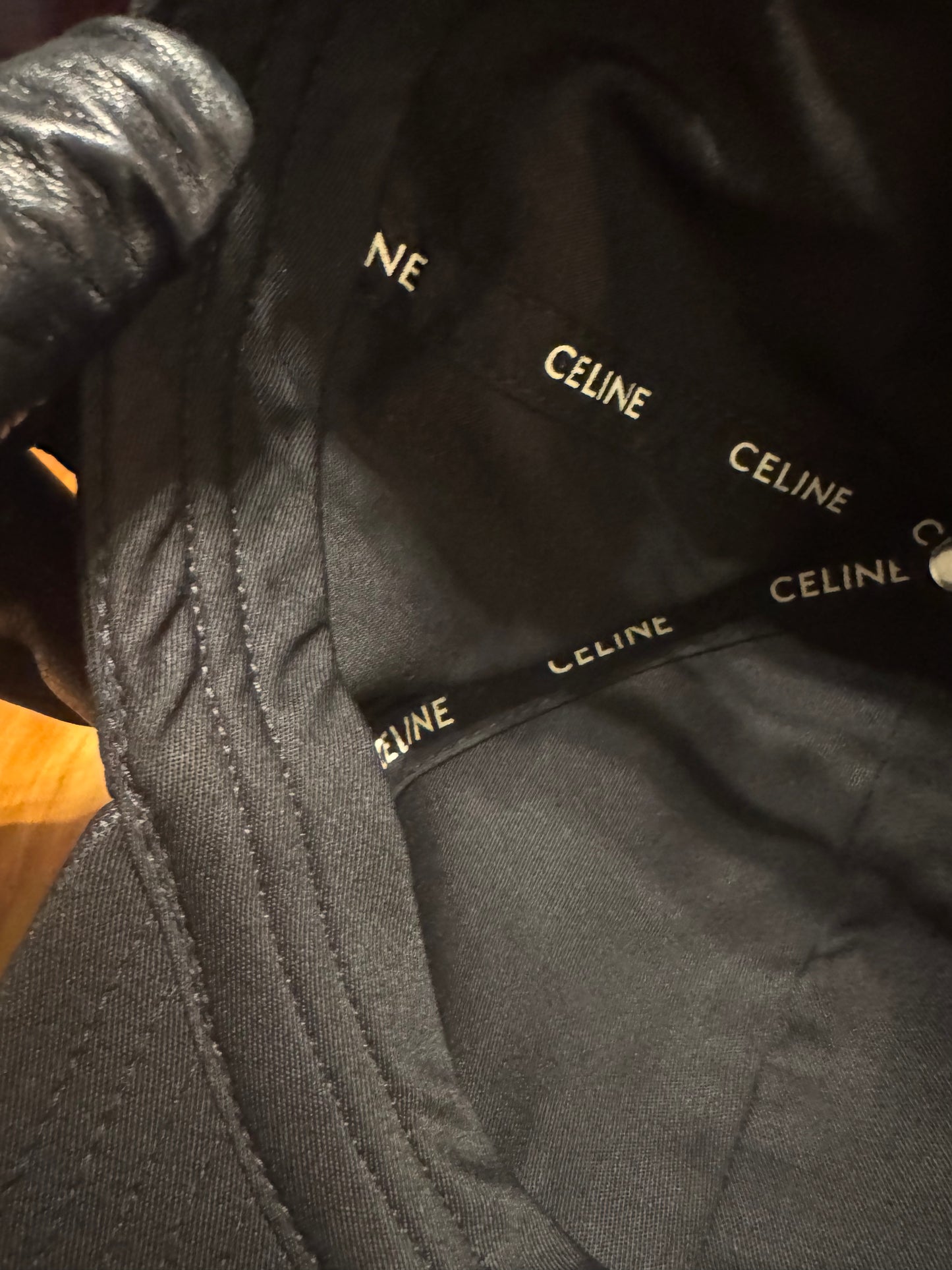 CELINE Paris black baseball cap size s adjustable