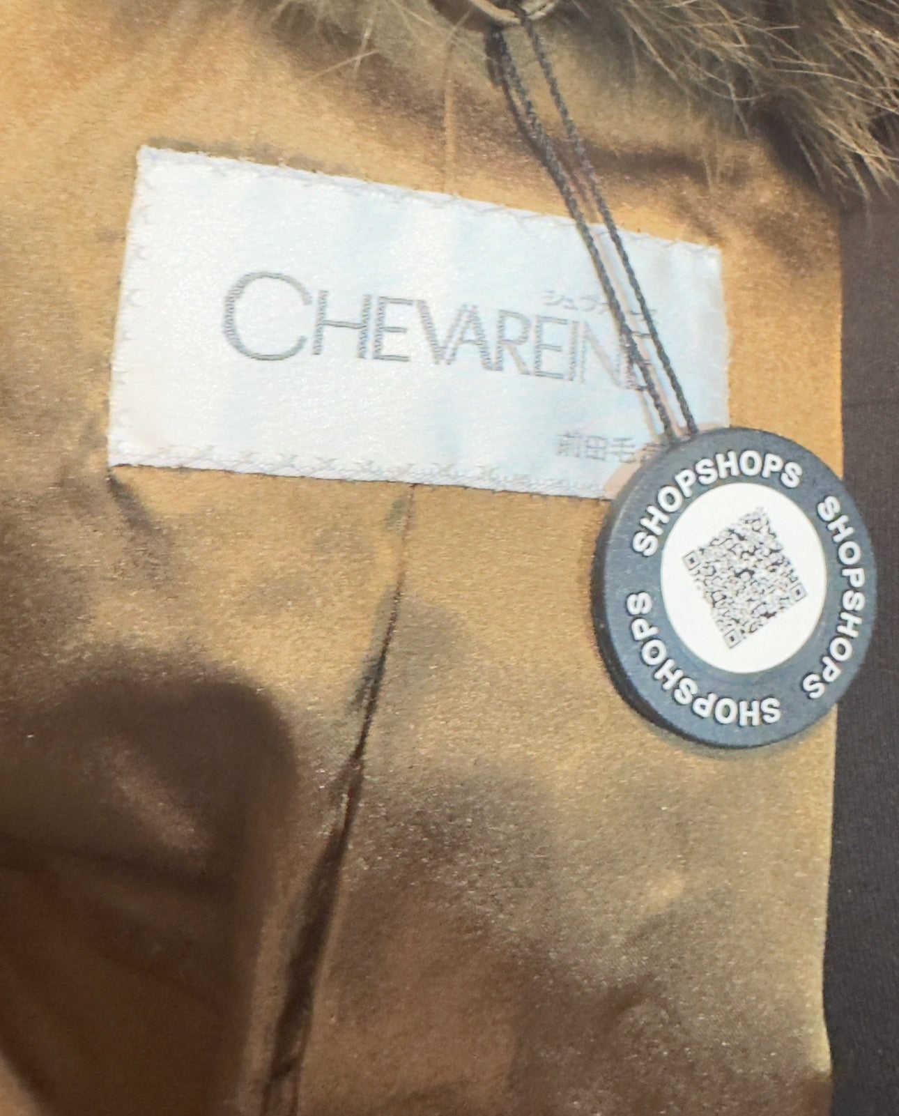 Chevareine fox fur coat