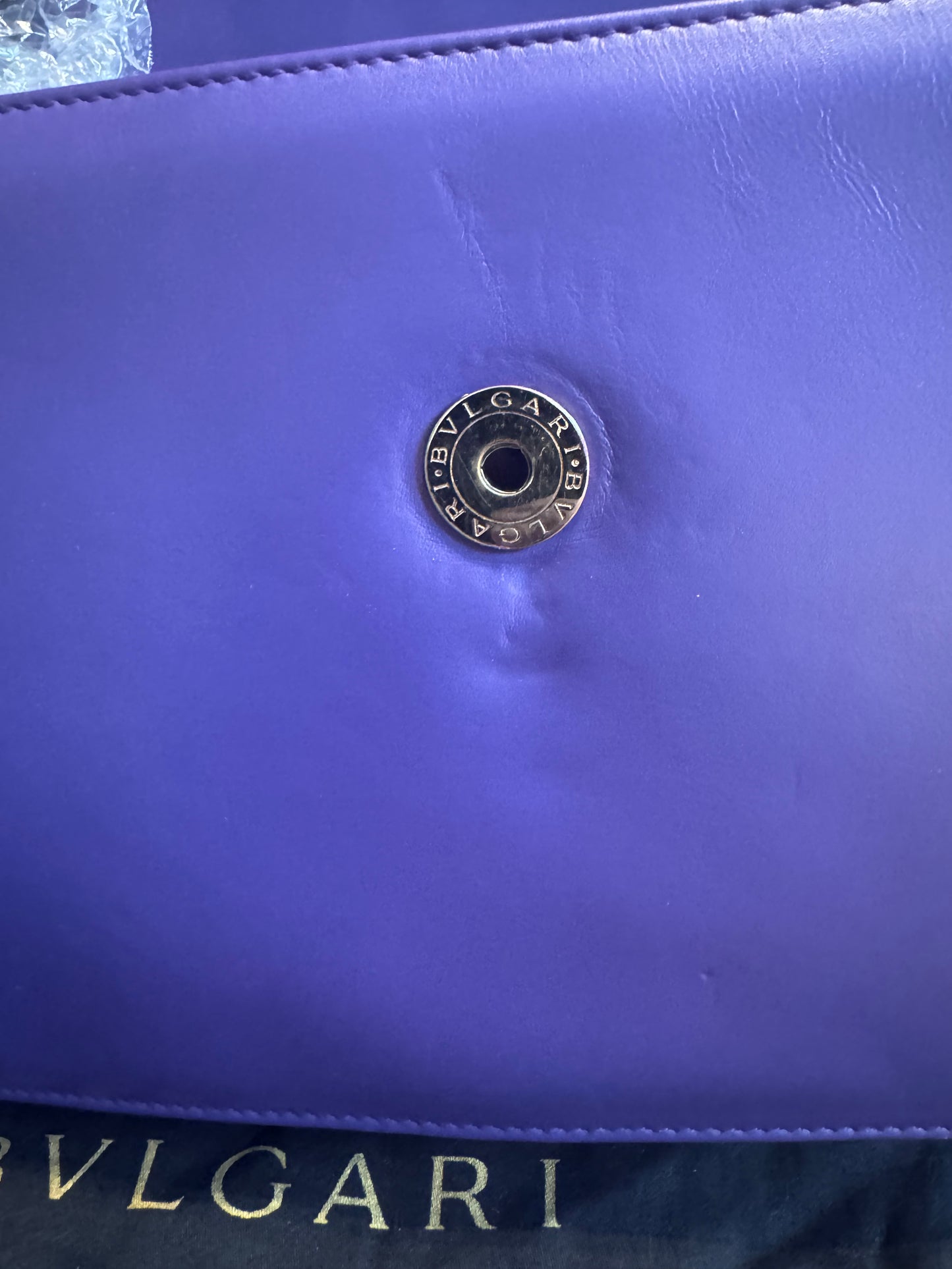 Bulgari Serpenti Shoulder Bag – Purple & Stingray Detail