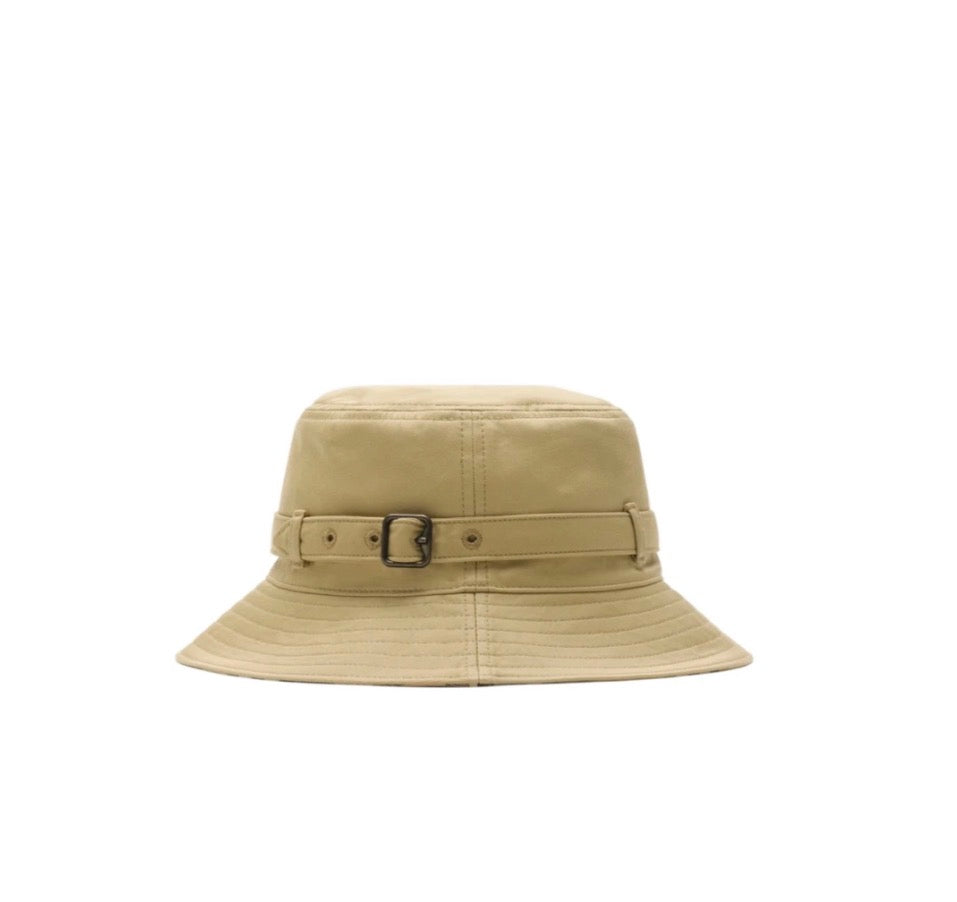 Burberry Gabardine Bucket Hat (M)  POOL BALLY GINGER (39), (3 final p)