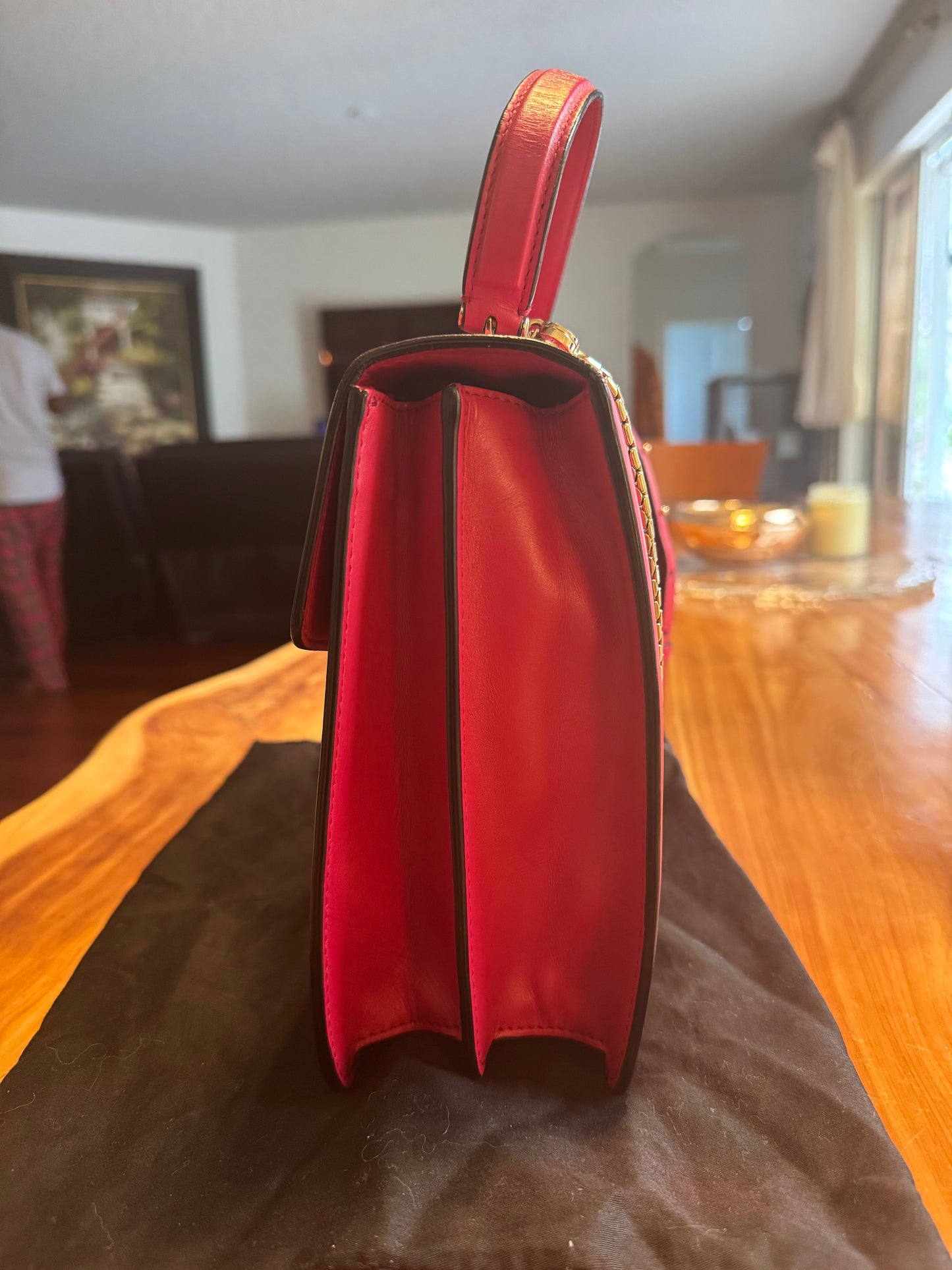 Bulgari Serpenti Forever Top Handle Bag , Fuchsia Elegance