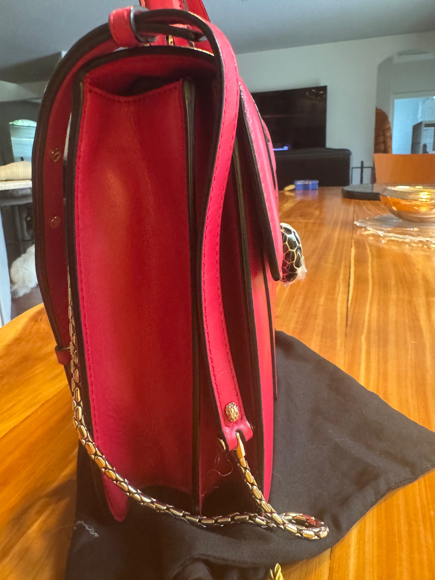 Bulgari Serpenti Forever Top Handle Bag , Fuchsia Elegance