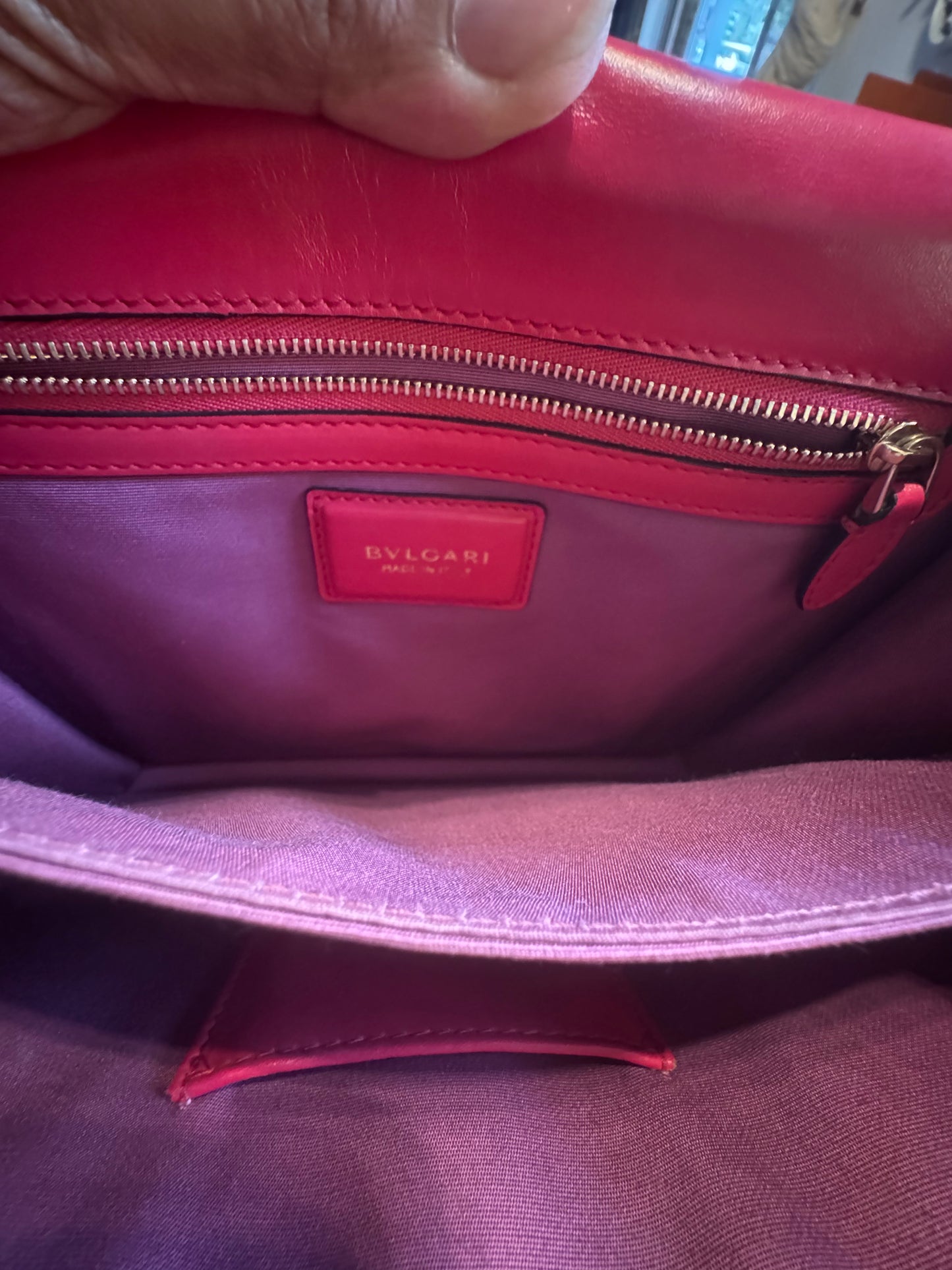 Bulgari Serpenti Forever Top Handle Bag , Fuchsia Elegance