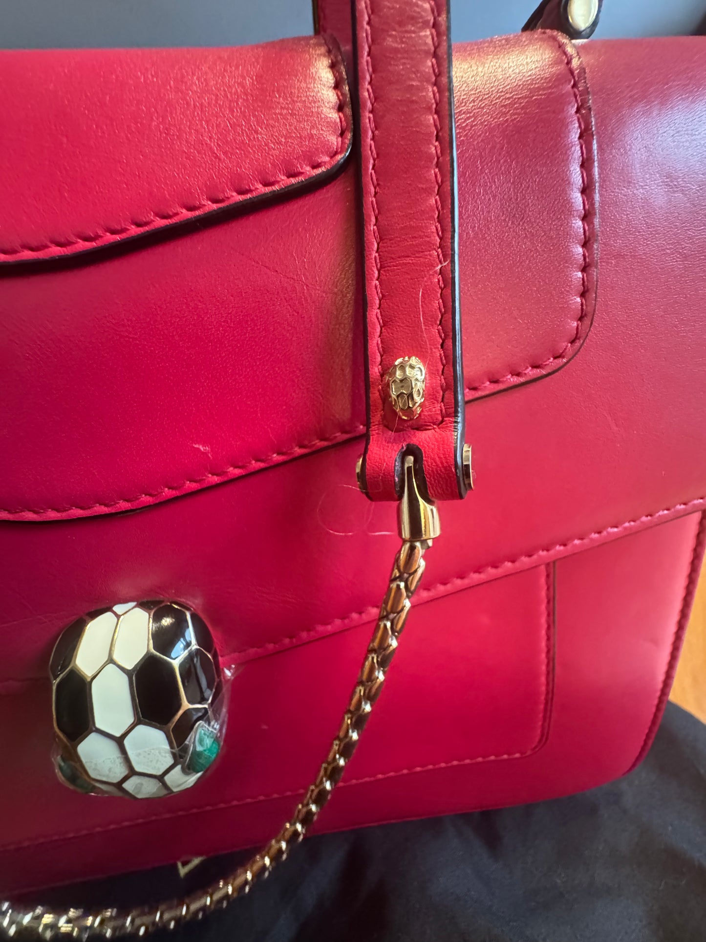 Bulgari Serpenti Forever Top Handle Bag , Fuchsia Elegance