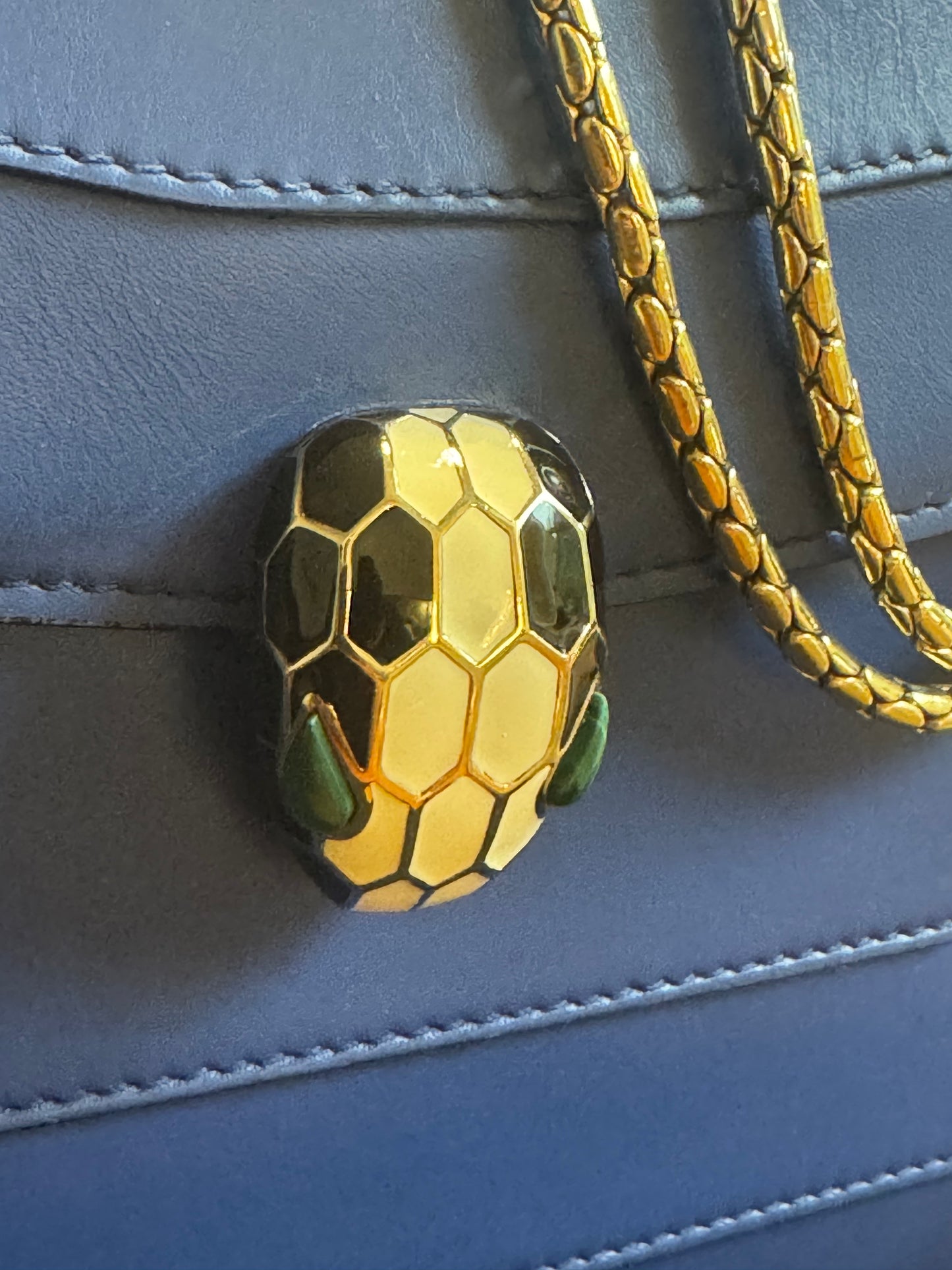 Bulgari Serpenti Forever Shoulder Bag Royal Blue