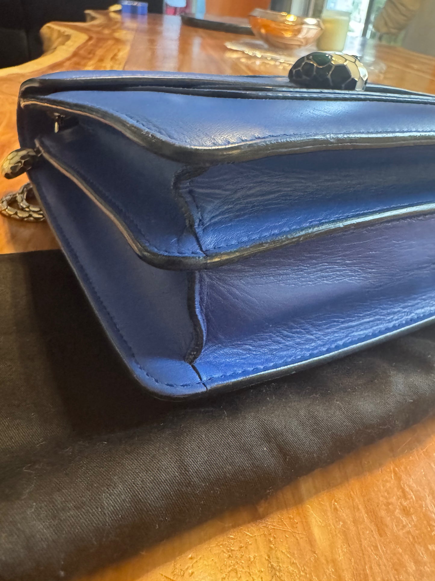 Bulgari Serpenti Forever Shoulder Bag Royal Blue