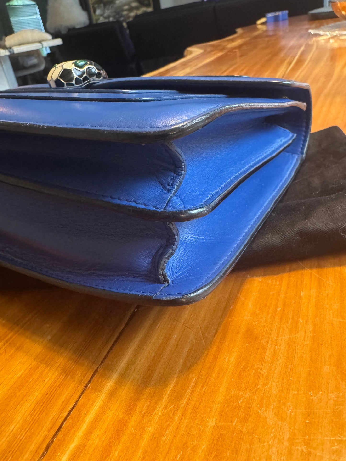 Bulgari Serpenti Forever Shoulder Bag Royal Blue