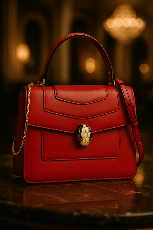 Bulgari Serpenti Forever Top Handle Bag , Fuchsia Elegance