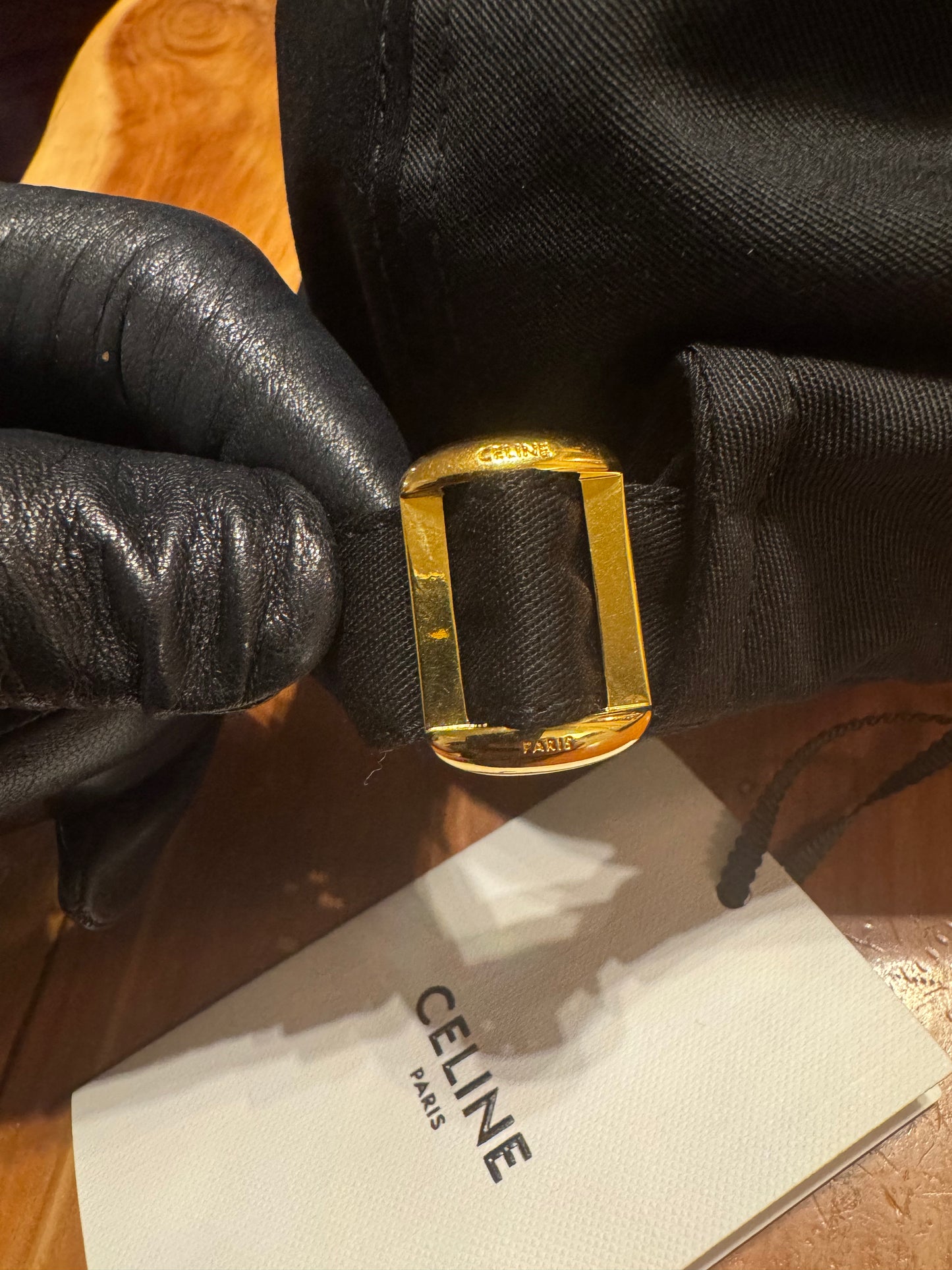 CELINE Paris black baseball cap size s adjustable