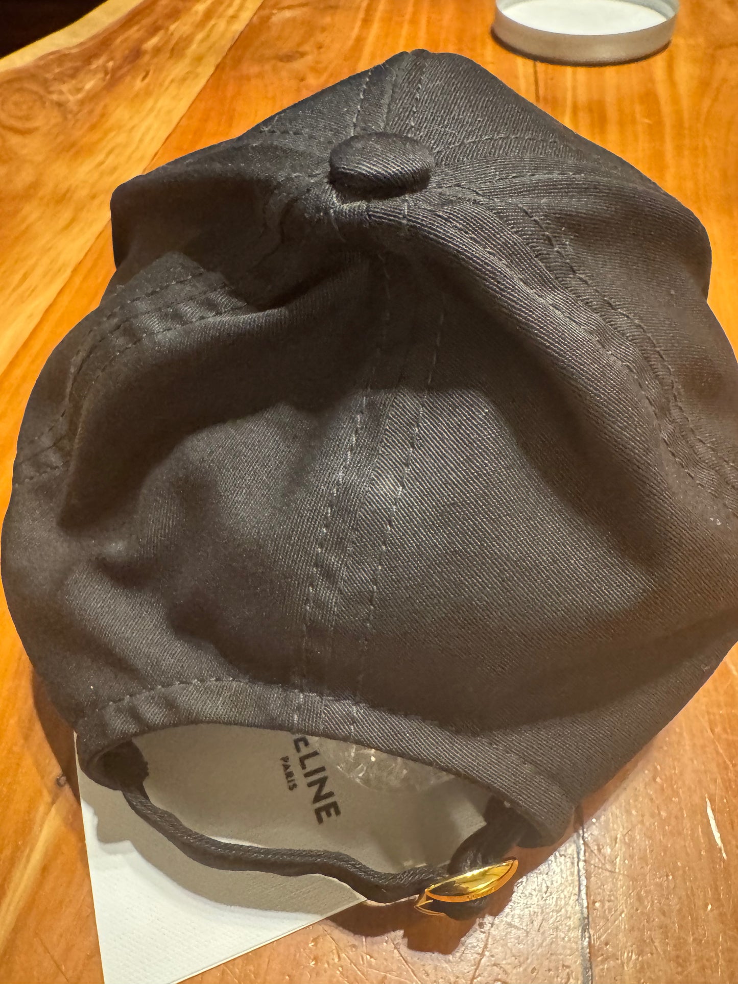 CELINE Paris black baseball cap size s adjustable