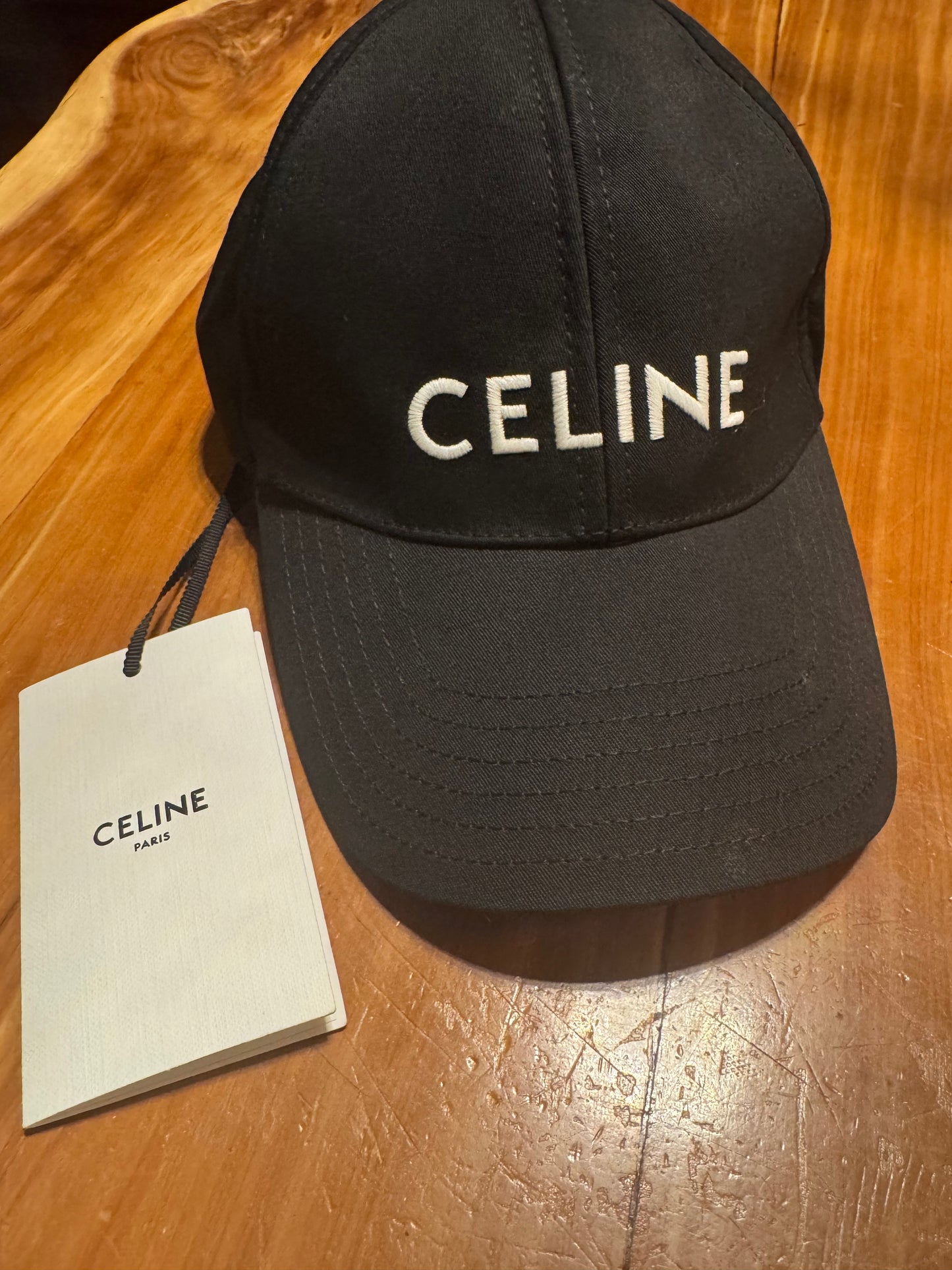 CELINE Paris black baseball cap size s adjustable