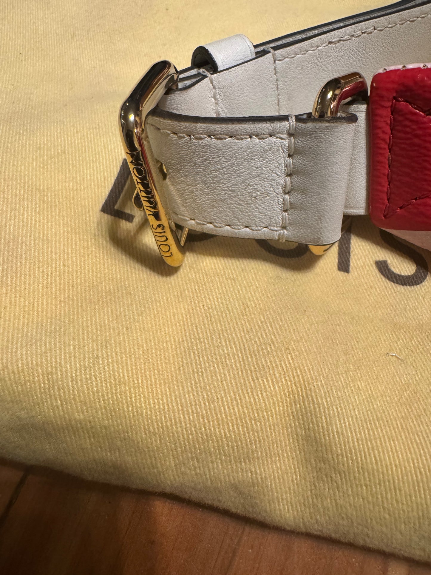 Louis Vuitton Monogram Giant Bumbag – Red/White (Dust Bag Included)