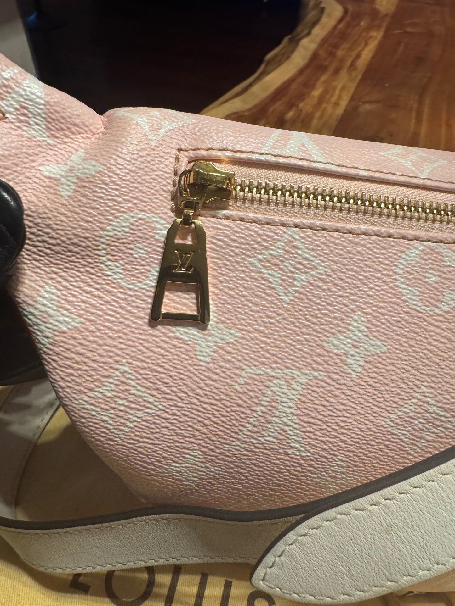 Louis Vuitton Monogram Giant Bumbag – Red/White (Dust Bag Included)