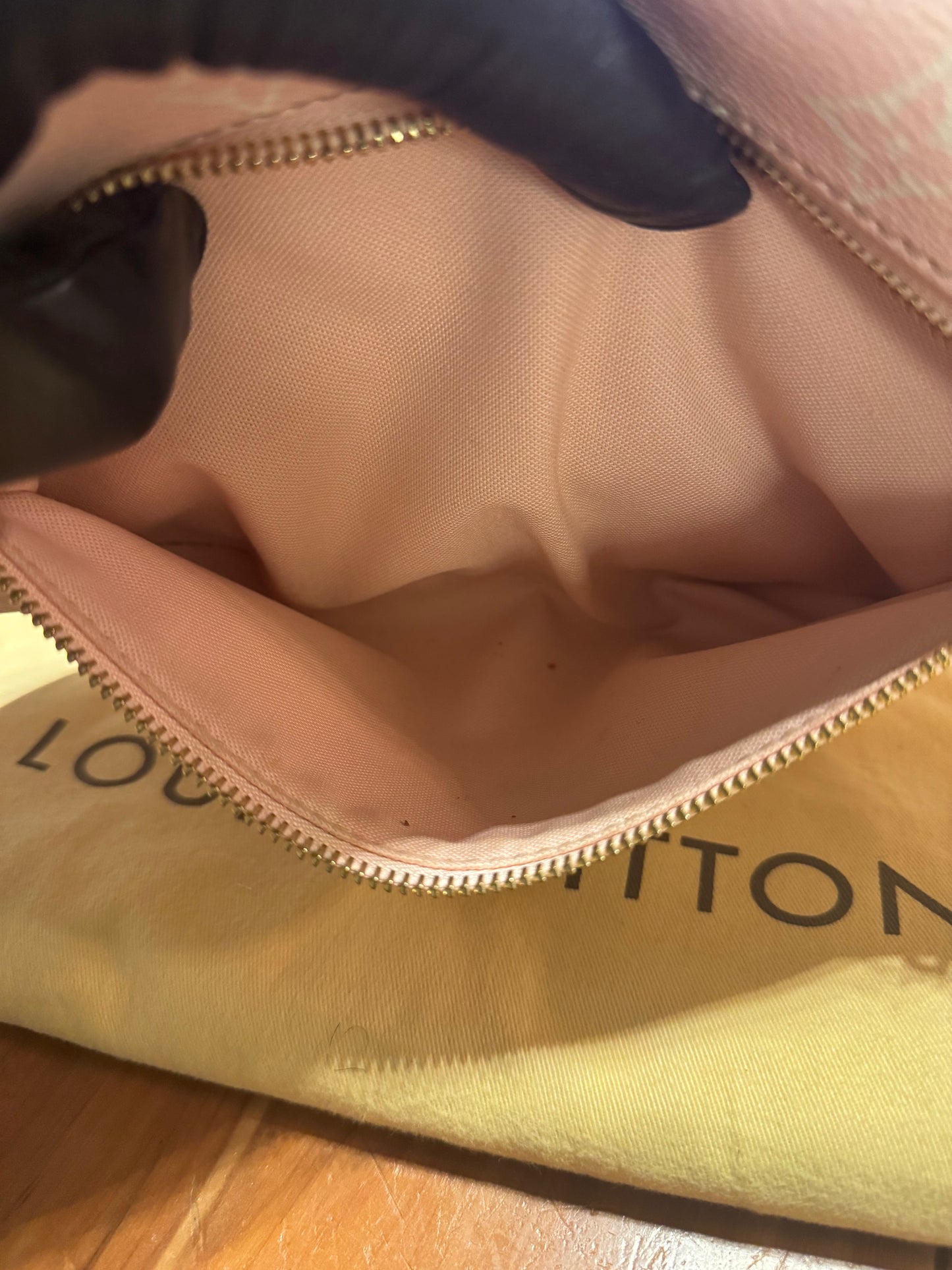 Louis Vuitton Monogram Giant Bumbag – Red/White (Dust Bag Included)