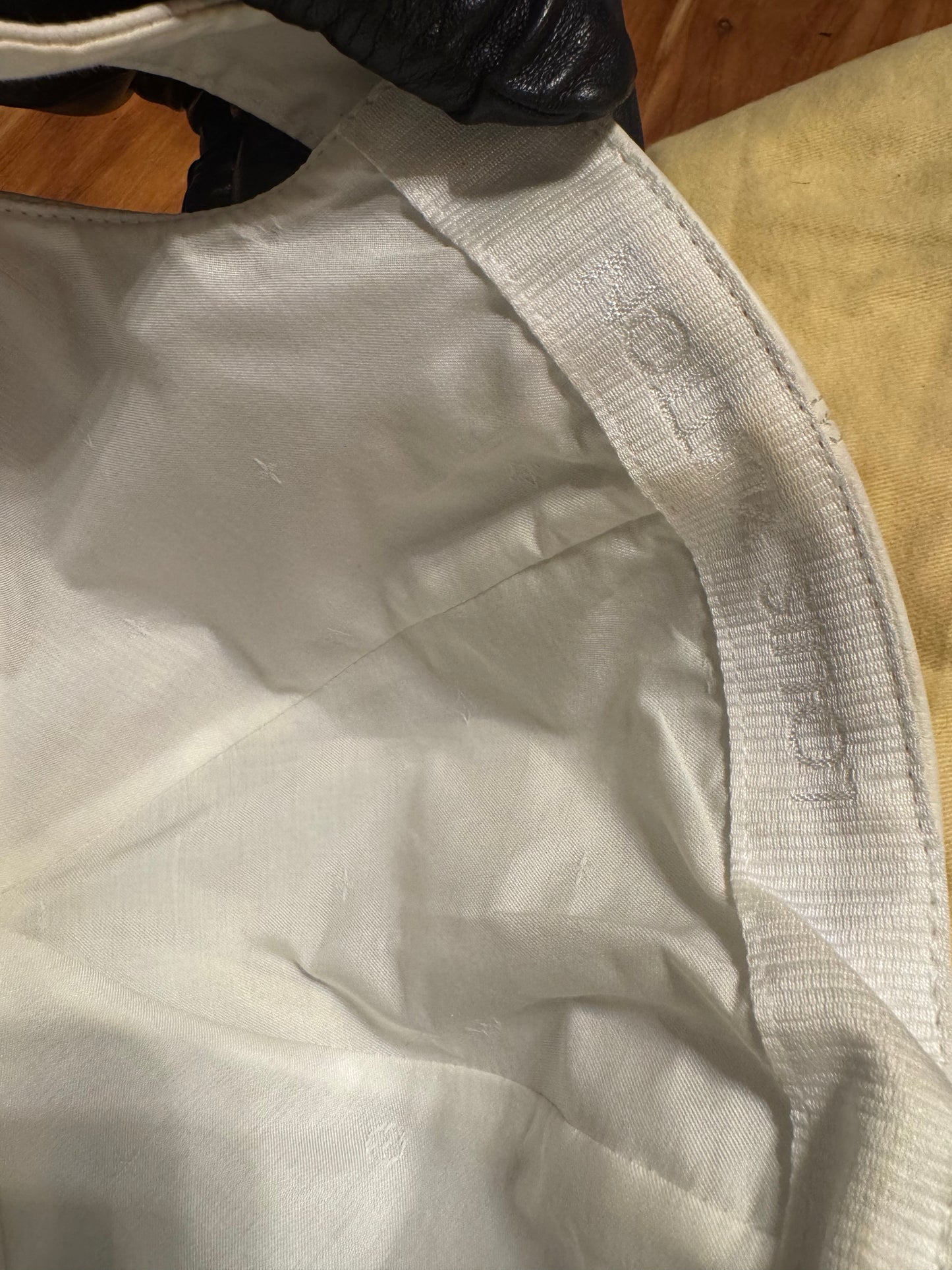 Louis Vuitton Embossed Monogram Leather Cap , Off-White