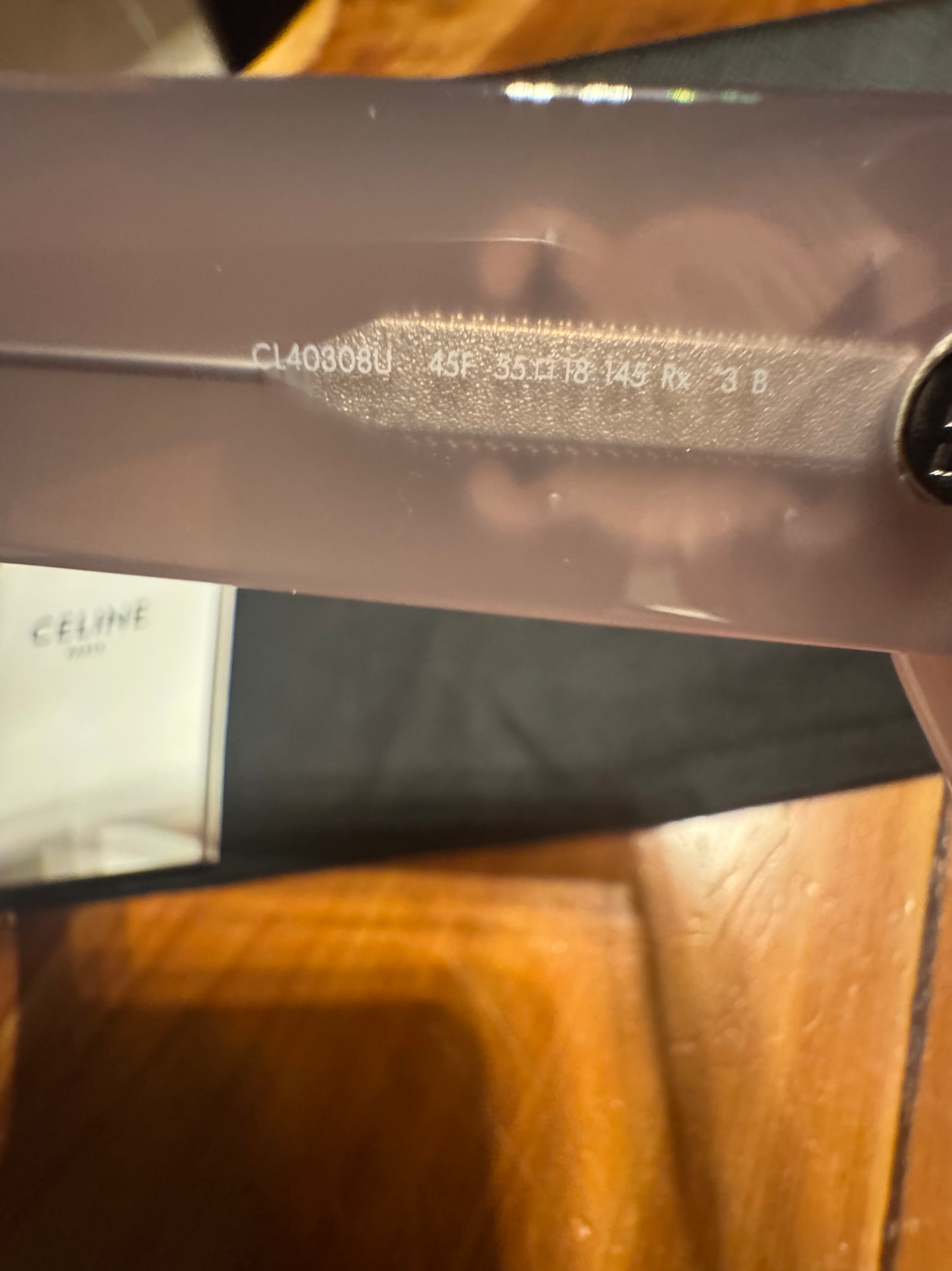 Céline Oversized Cat-Eye Sunglasses – pinkish Acetate – Full Set