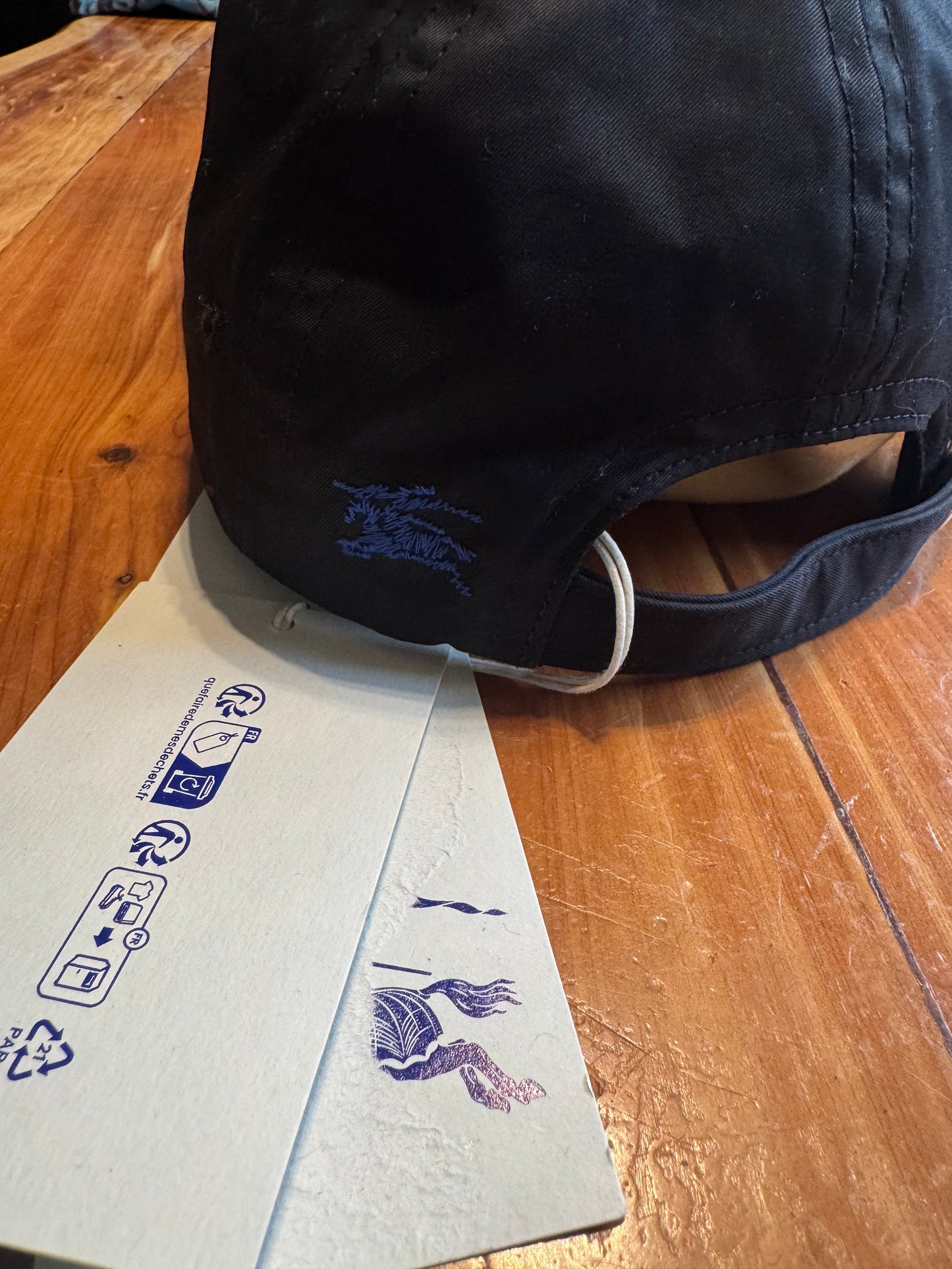 Burberry Embroidered Logo Baseball Cap – Black Classic Edition