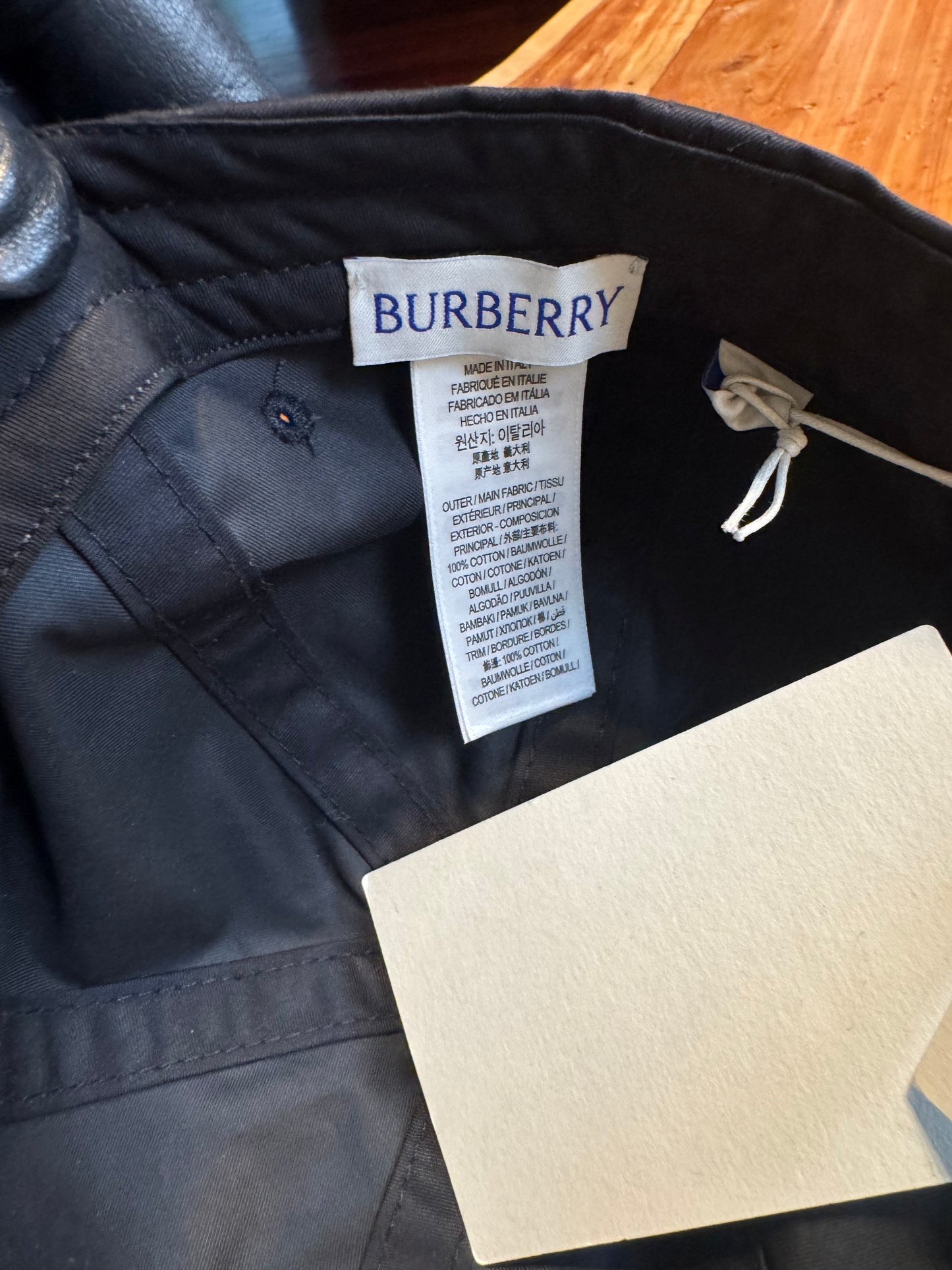Burberry Embroidered Logo Baseball Cap – Black Classic Edition