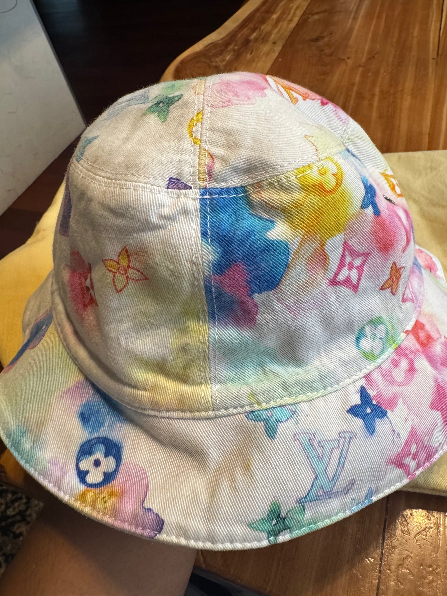 Louis Vuitton Watercolor Monogram Bucket Hat .