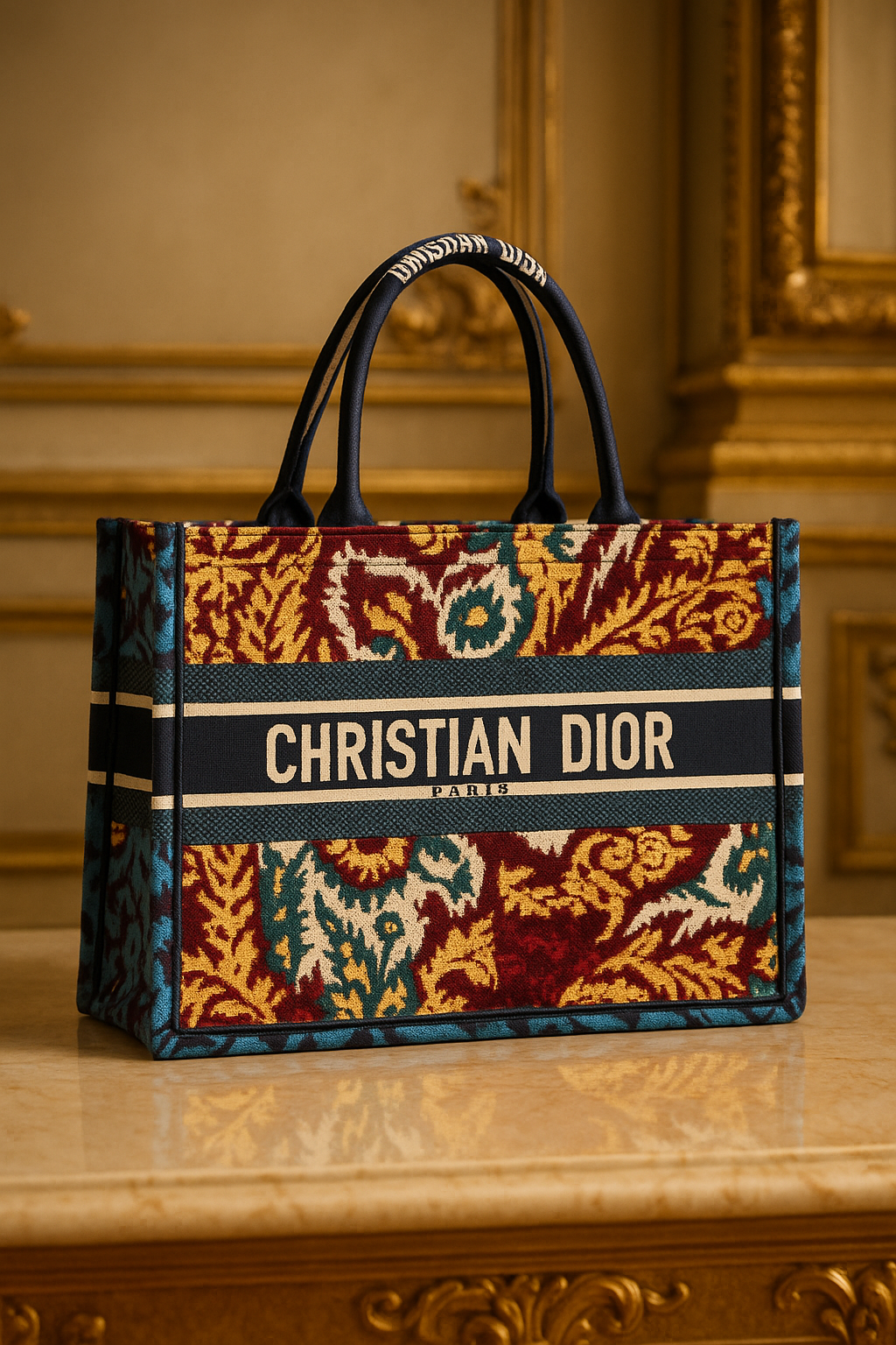 Dior Book Tote – Limited Multicolor Embroidery Edition