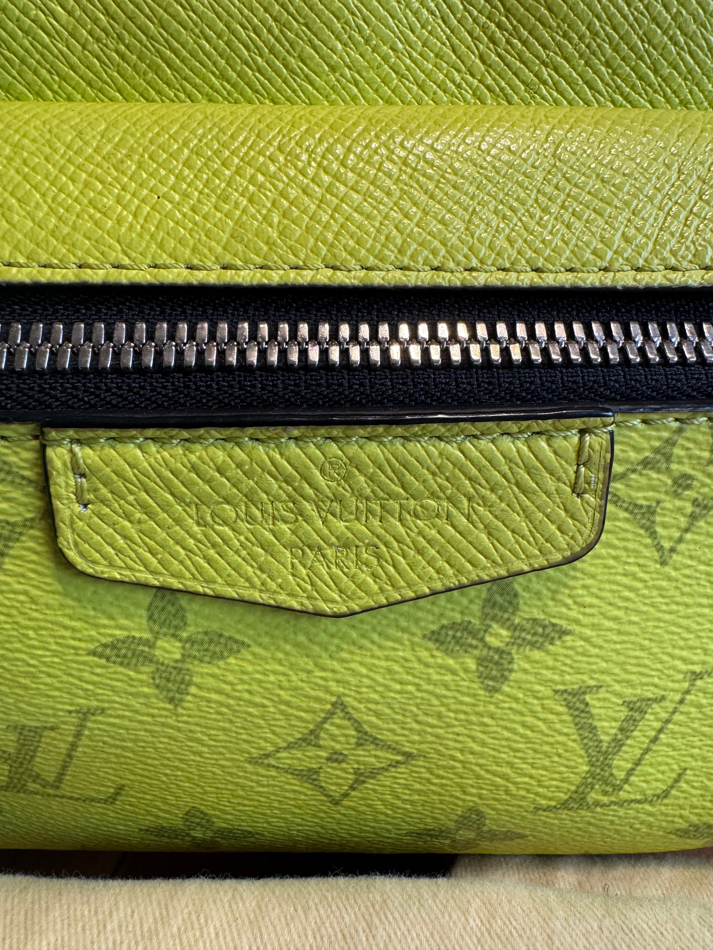 Louis Vuitton Outdoor Bumbag PM – Neon Yellow Monogram Eclipse – Unisex Crossbody