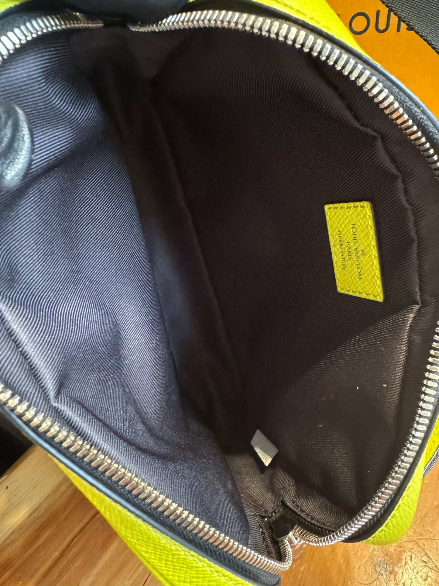 Louis Vuitton Outdoor Bumbag PM – Neon Yellow Monogram Eclipse – Unisex Crossbody