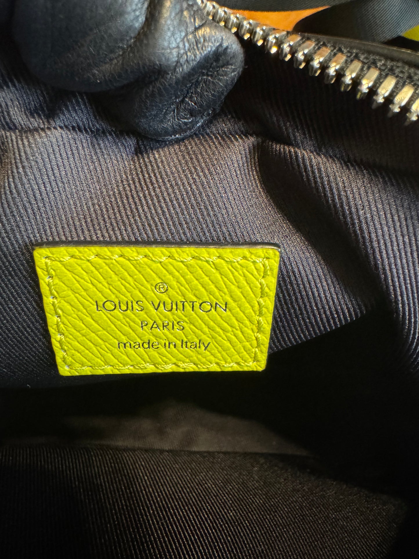 Louis Vuitton Outdoor Bumbag PM – Neon Yellow Monogram Eclipse – Unisex Crossbody