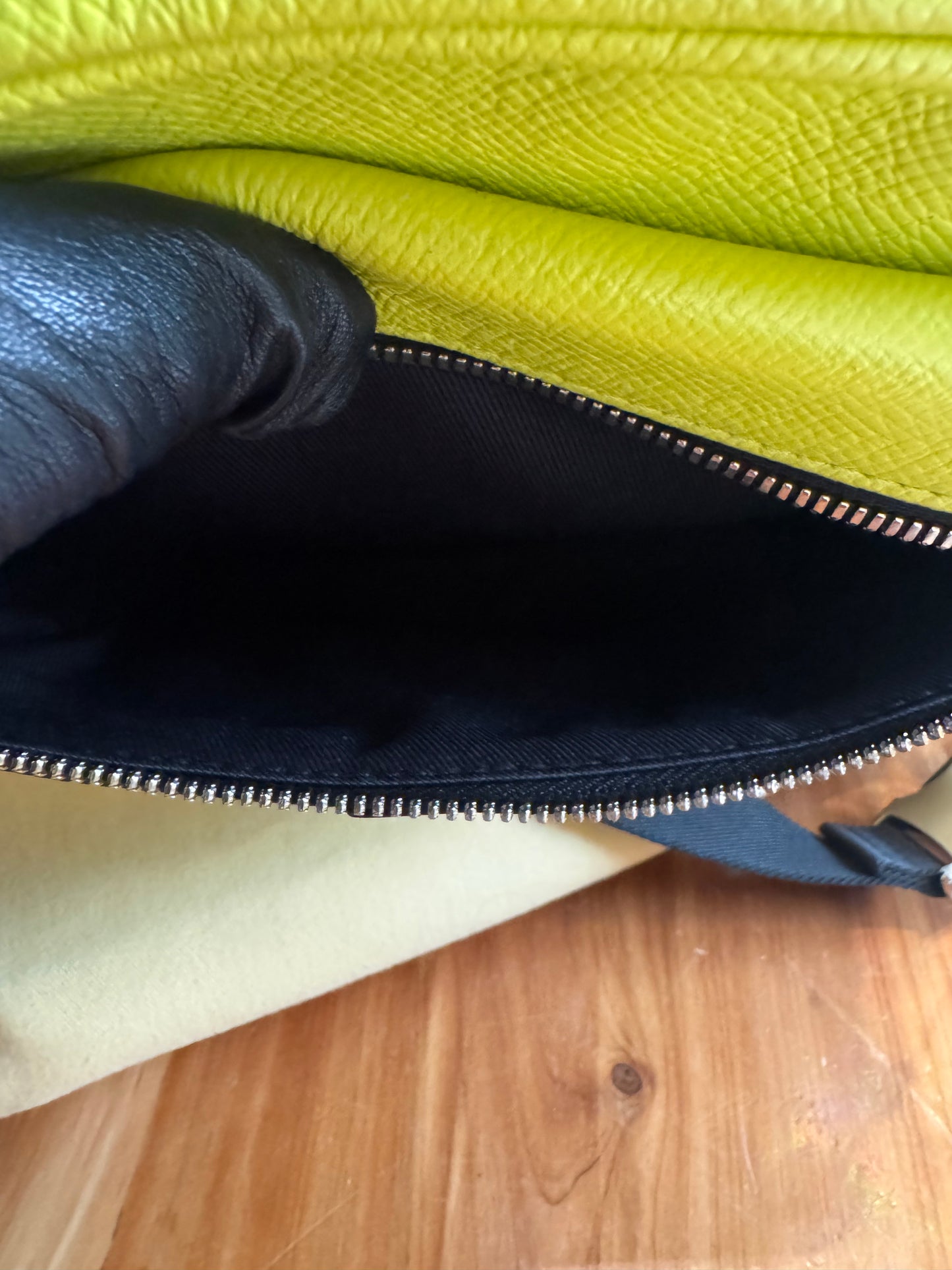 Louis Vuitton Outdoor Bumbag PM – Neon Yellow Monogram Eclipse – Unisex Crossbody