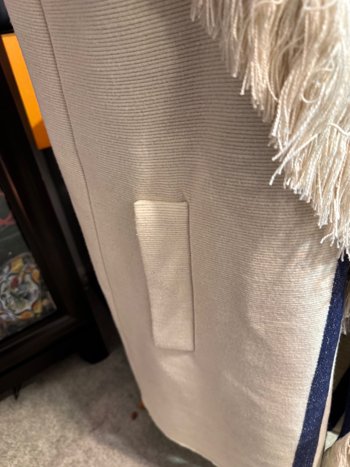 Chloé fringed wrap / shawl coat (cardigan-style)