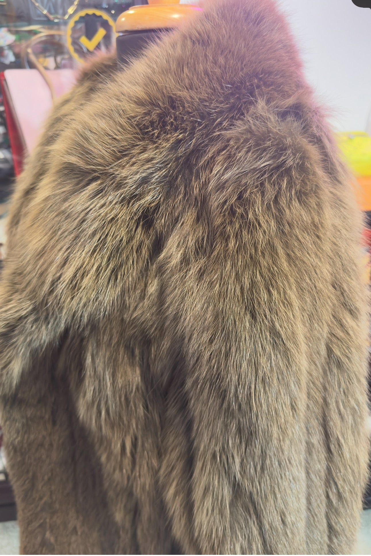Chevareine fox fur coat