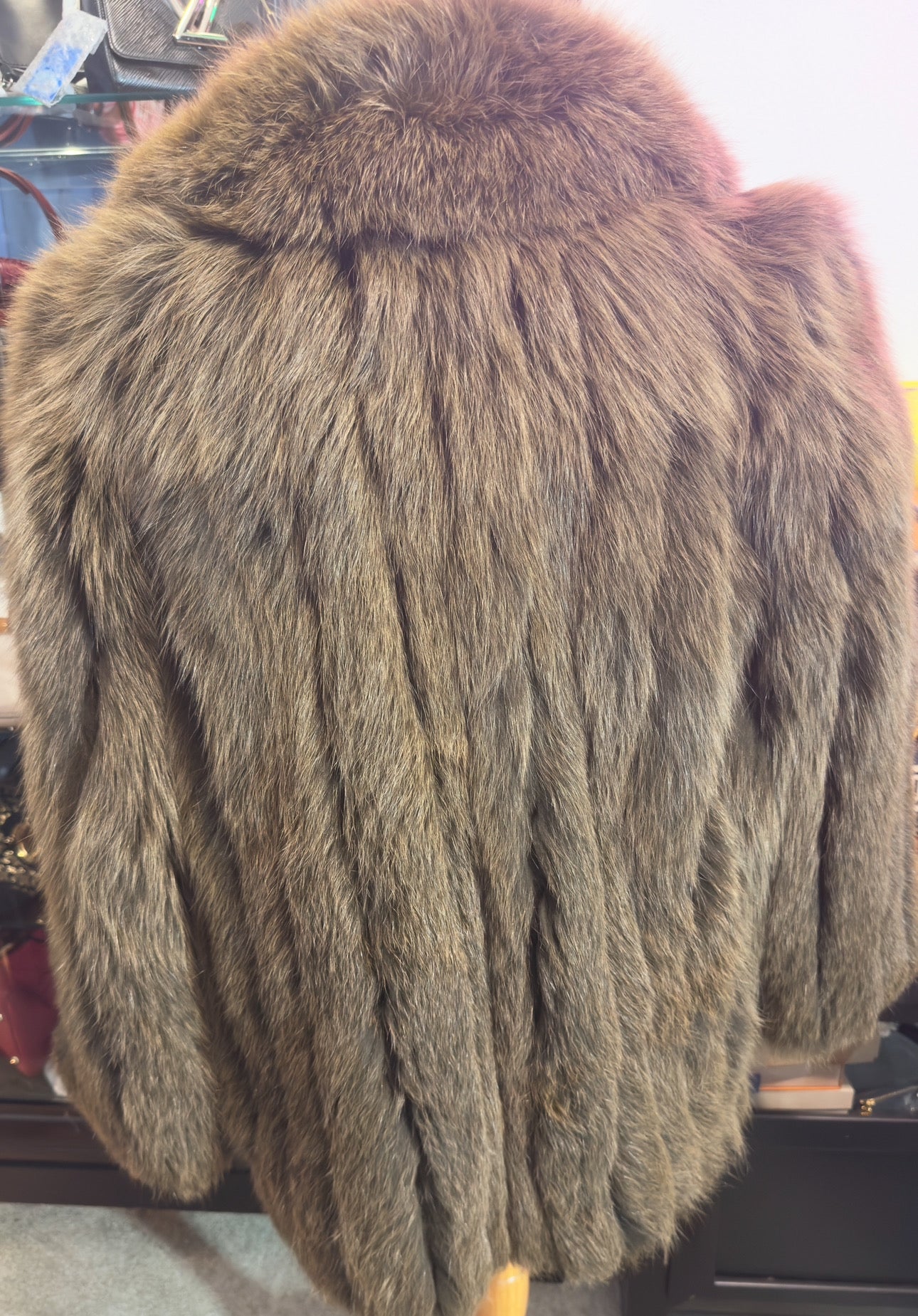 Chevareine fox fur coat