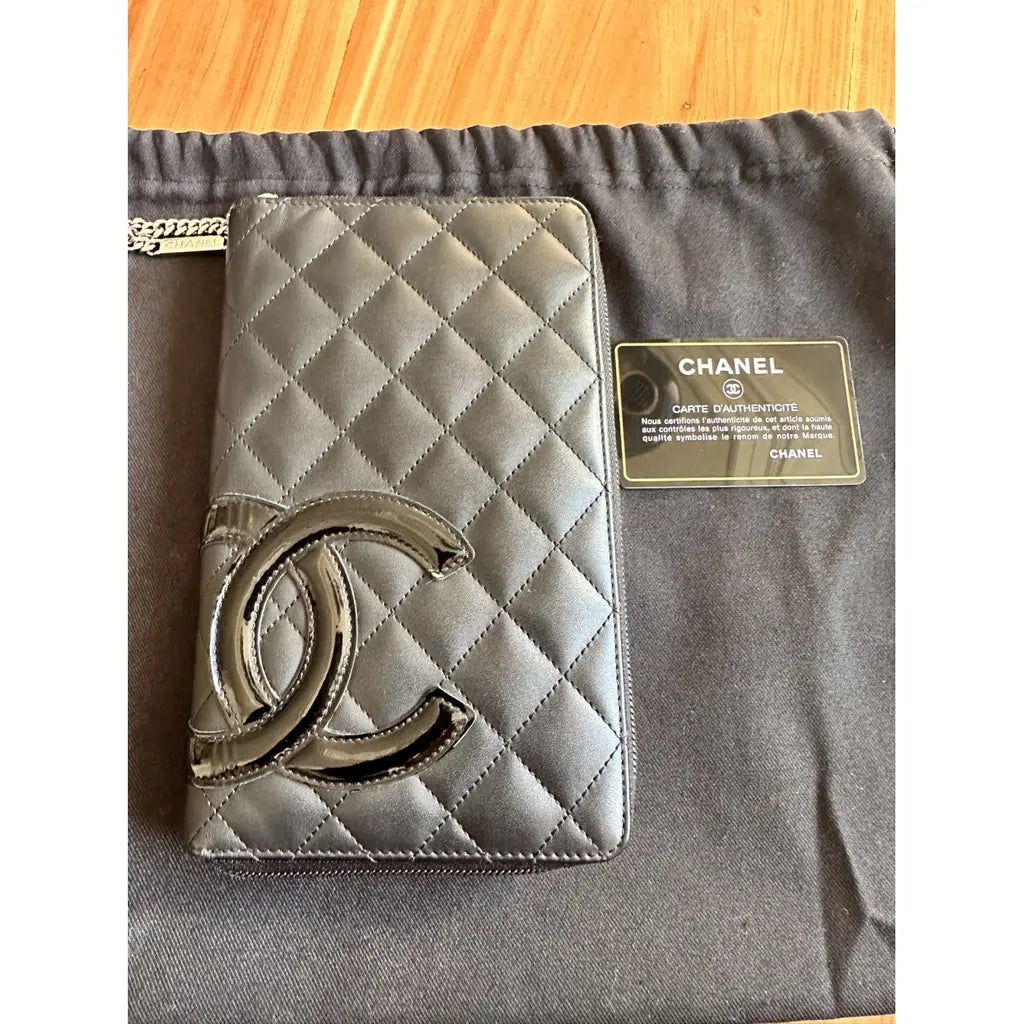Black Cambon Chanel Wallet