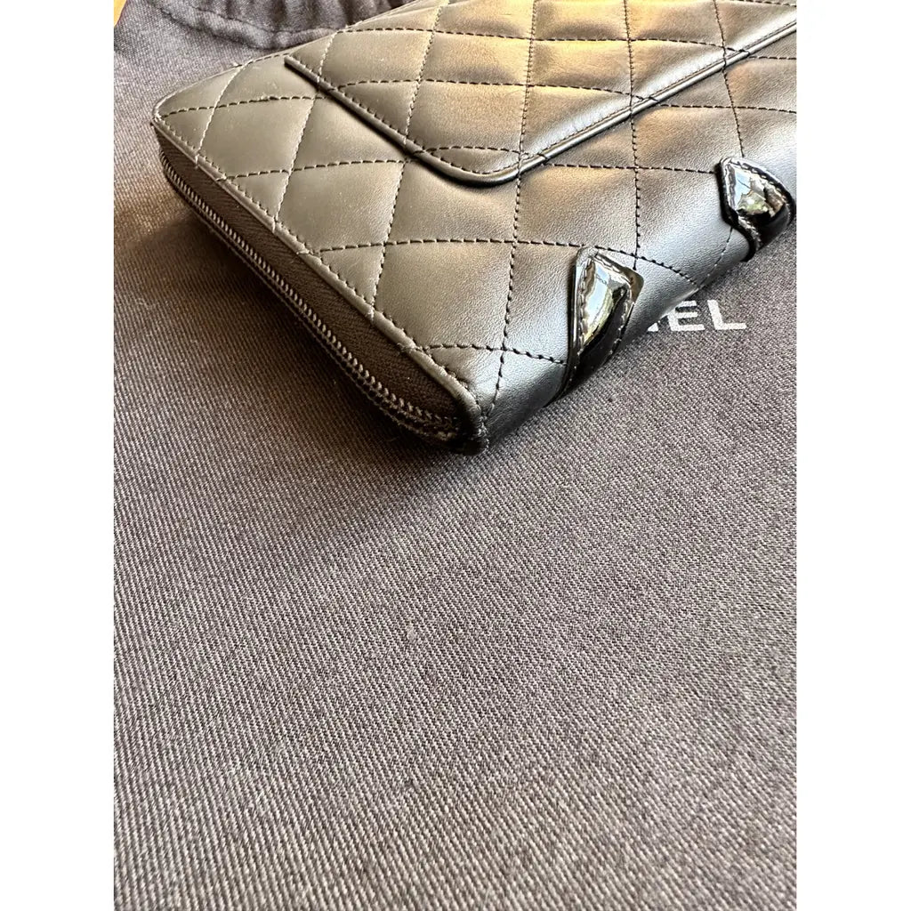 Black Cambon Chanel Wallet