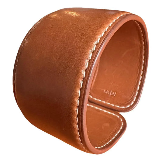 Brown Hermès Leather Bracelet