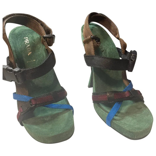 Green Prada Sandal