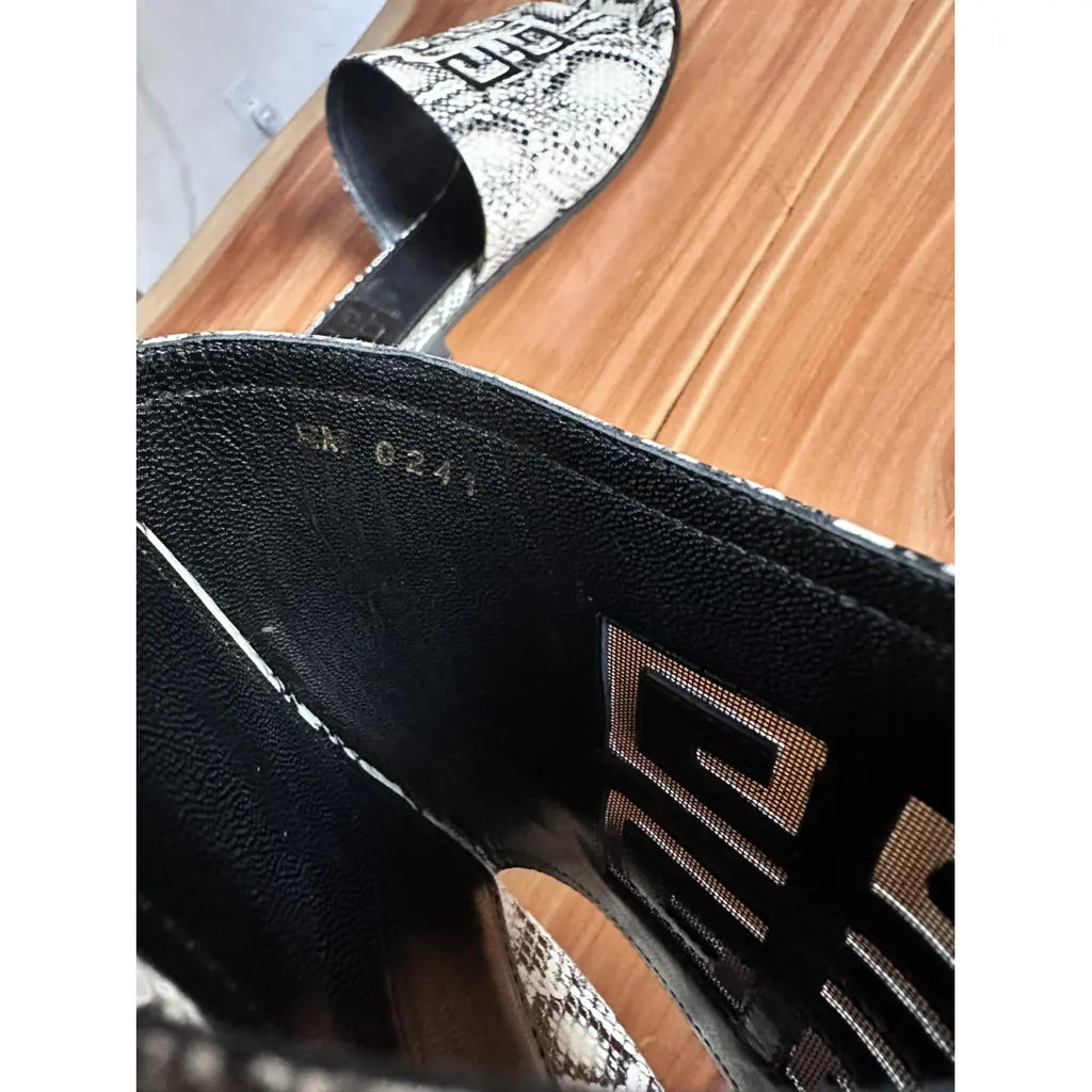 Black and White Givenchy Flats