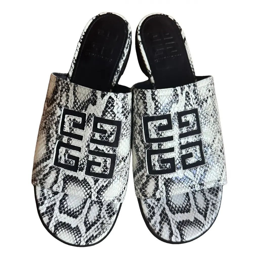 Black and White Givenchy Flats