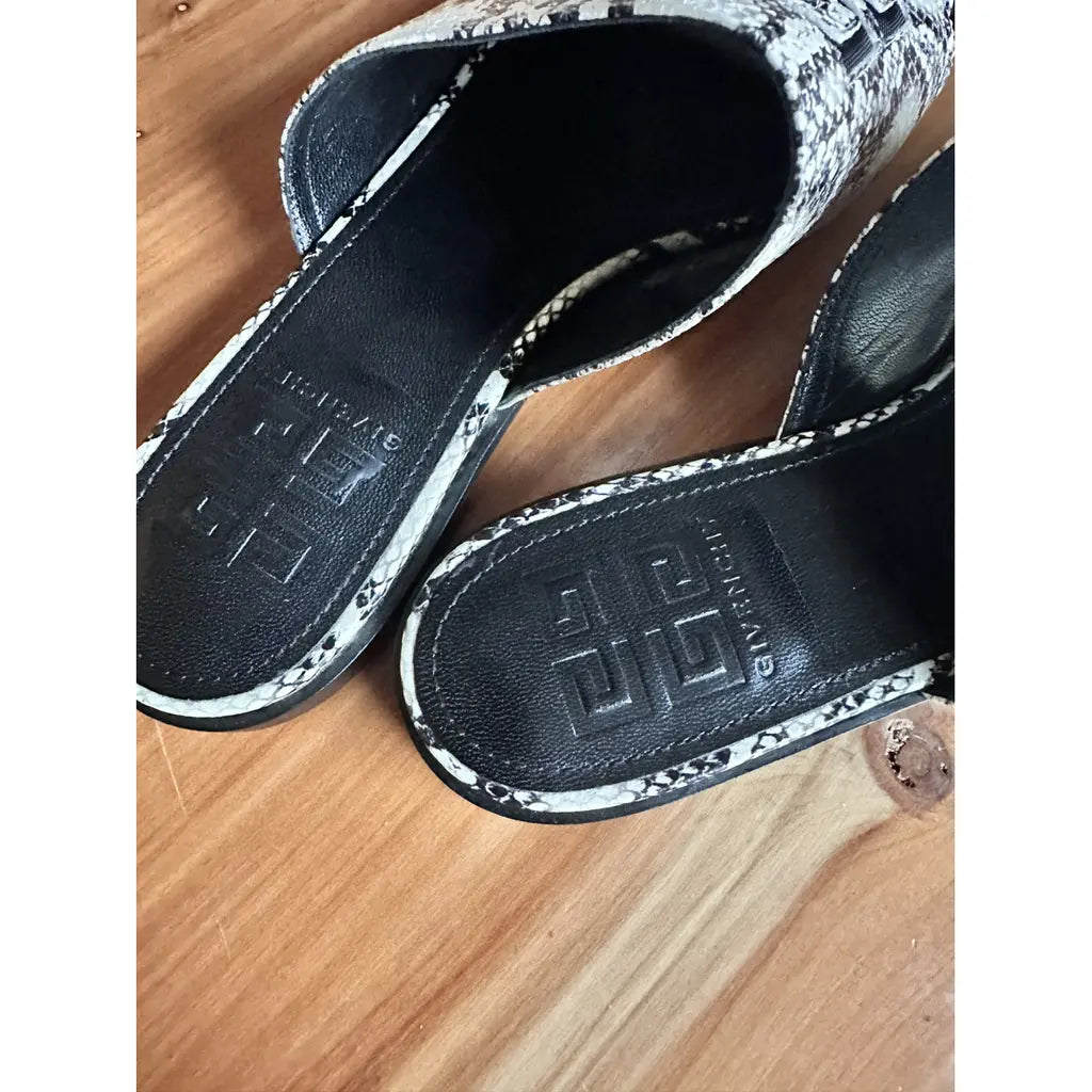 Black and White Givenchy Flats