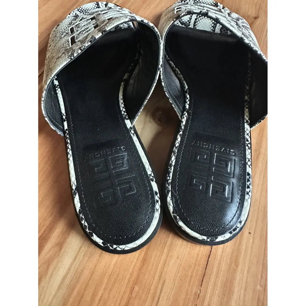Black and White Givenchy Flats
