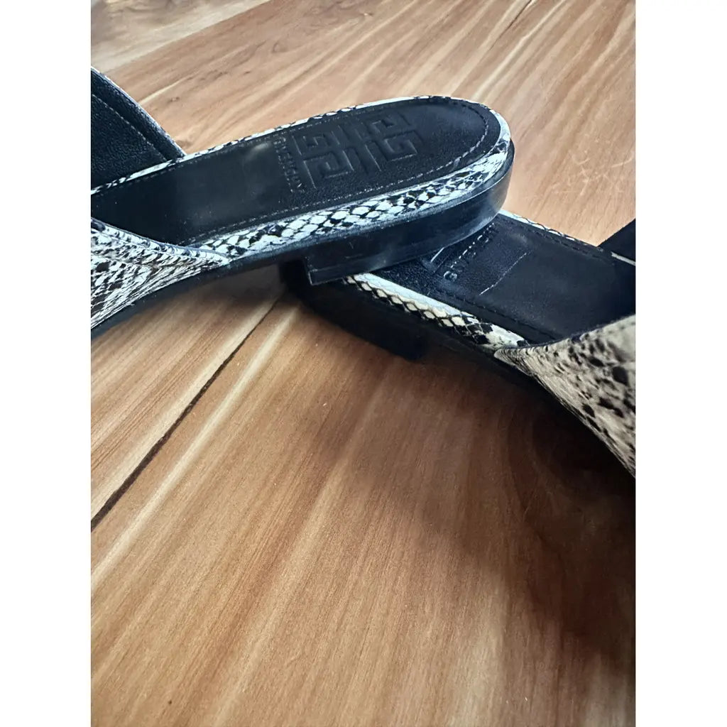 Black and White Givenchy Flats