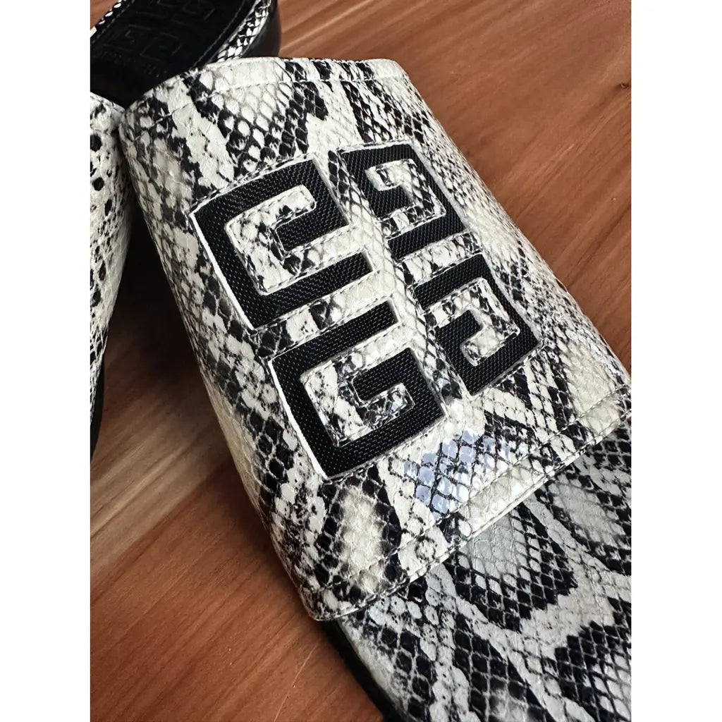 Black and White Givenchy Flats