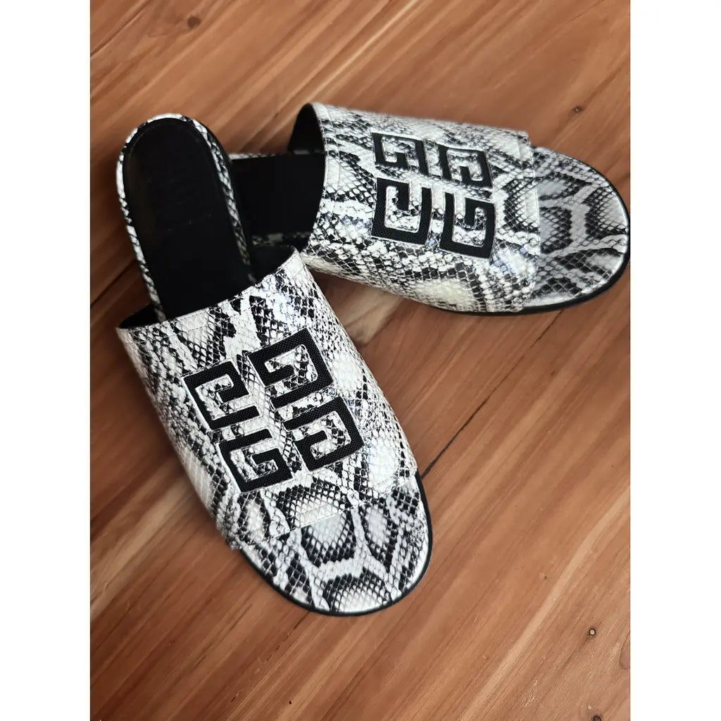 Black and White Givenchy Flats