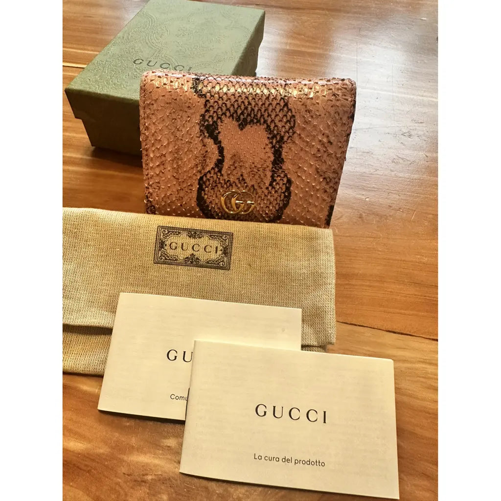 Pink Gucci Marmont Wallet
