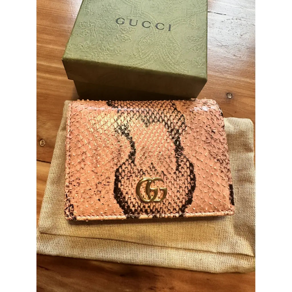 Pink Gucci Marmont Wallet