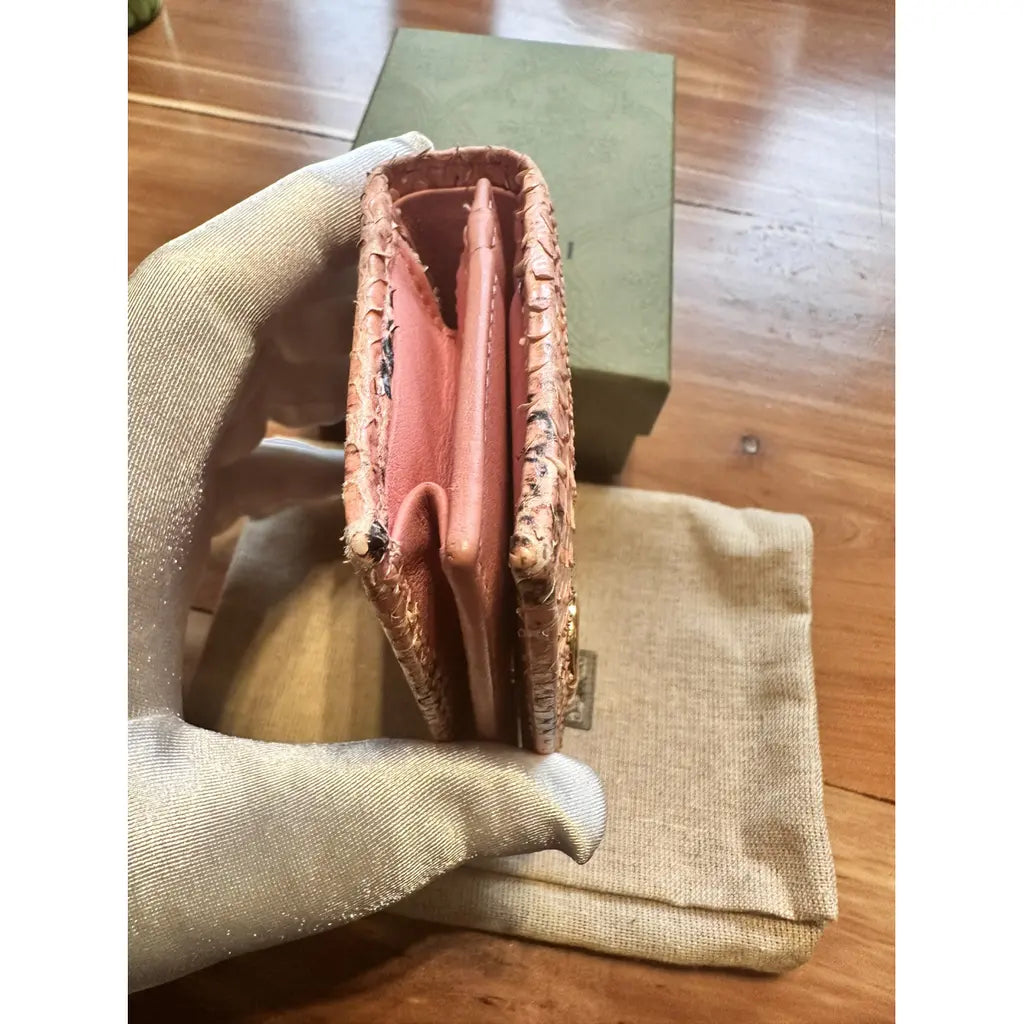 Pink Gucci Marmont Wallet