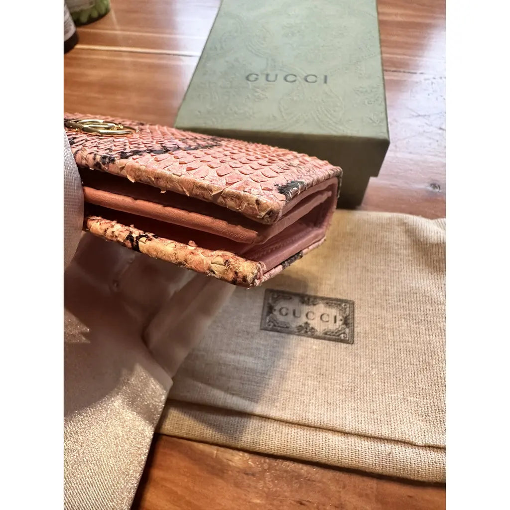 Pink Gucci Marmont Wallet