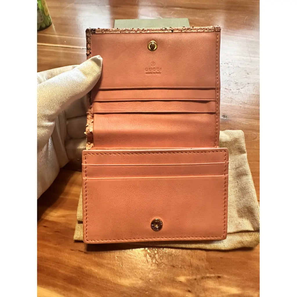 Pink Gucci Marmont Wallet