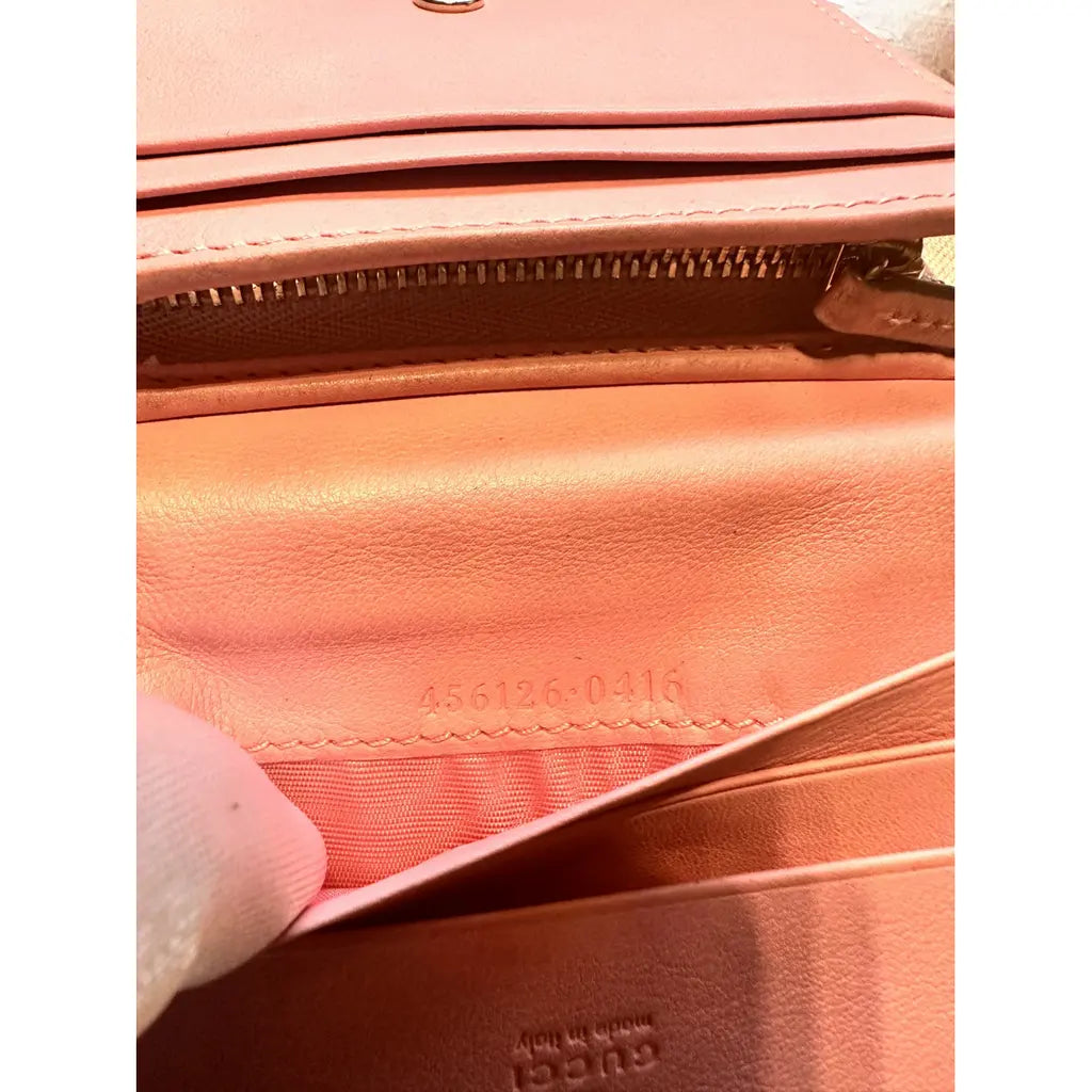 Pink Gucci Marmont Wallet