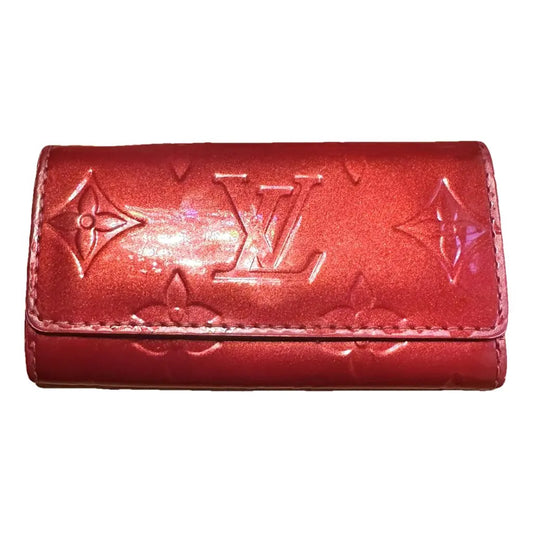 Red Louis Vuitton Leather Wallet